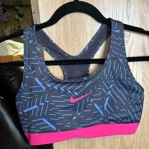 nike racer back sports bra